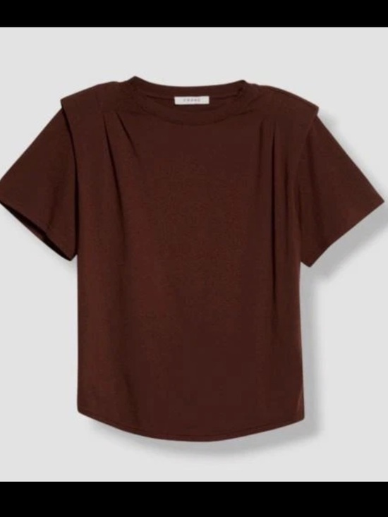 Tops - FRAME Ruched Puff Sleeve Tee Small